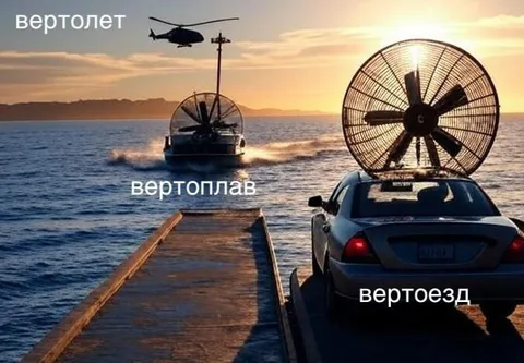 Вертолет, вертоплав и вертоезд