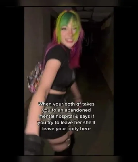 Goth Girlfriend Abandoned Mental Hospital