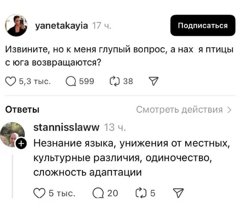 Глупый вопрос про птиц