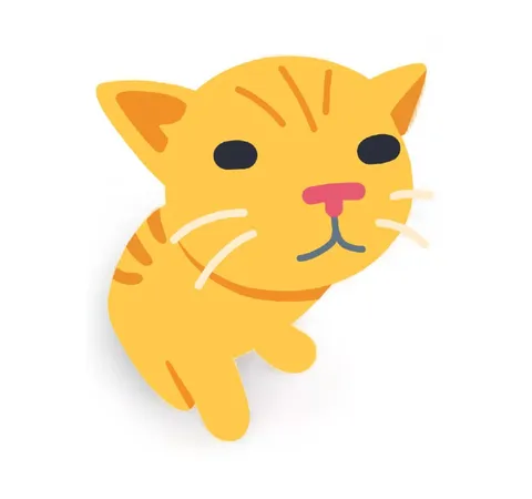 Милый жёлтый котик