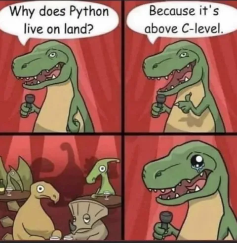 Python Above C-Level Joke