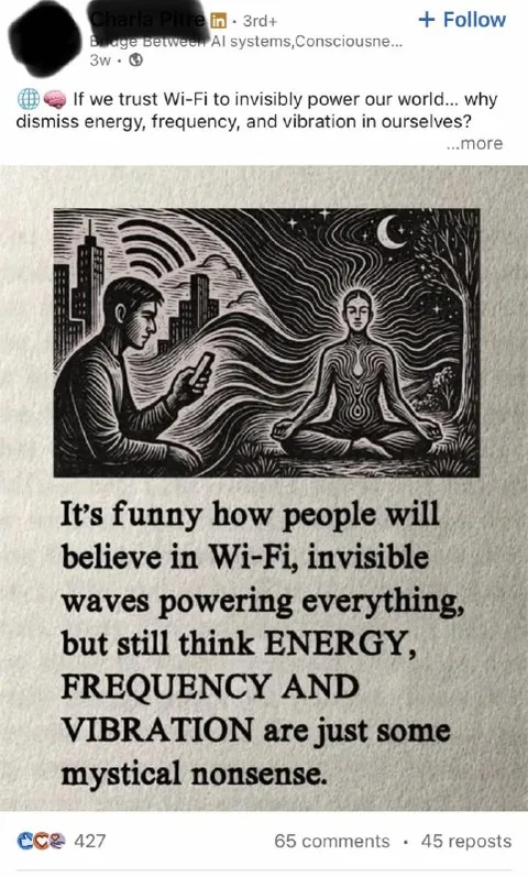 Wi-Fi and Spiritual Energy