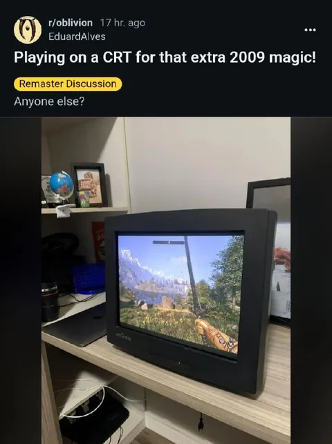 Oblivion on a CRT