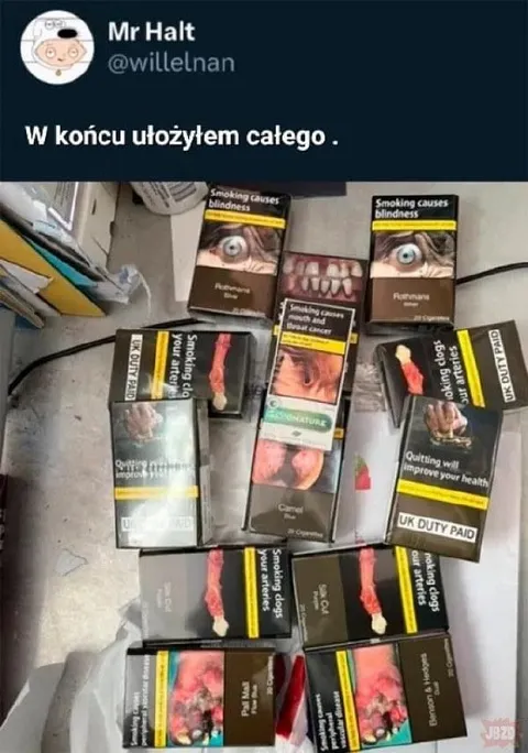 W końcu ułożyłem całego