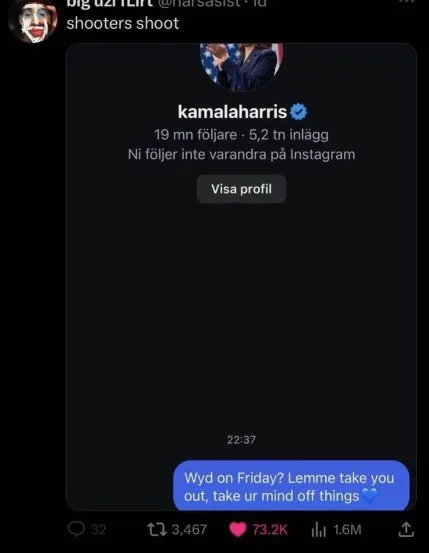 Kamala Harris Friday Pickup Line