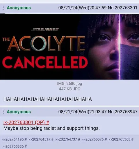 The Acolyte Gets Cancelled