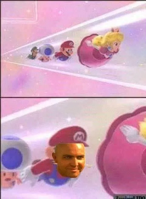 Марио догоняет принцессу