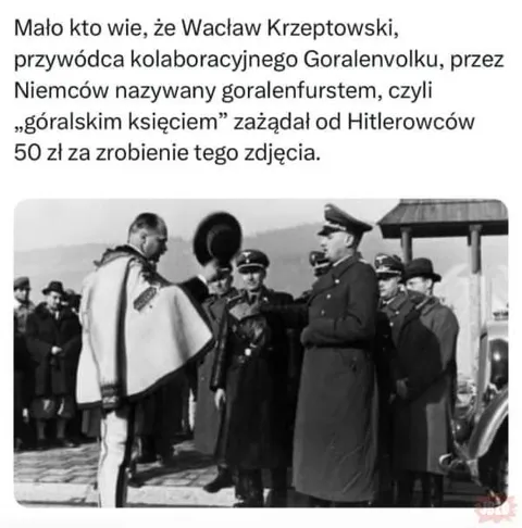 Krzeptowski żąda 50 zł za zdjęcie