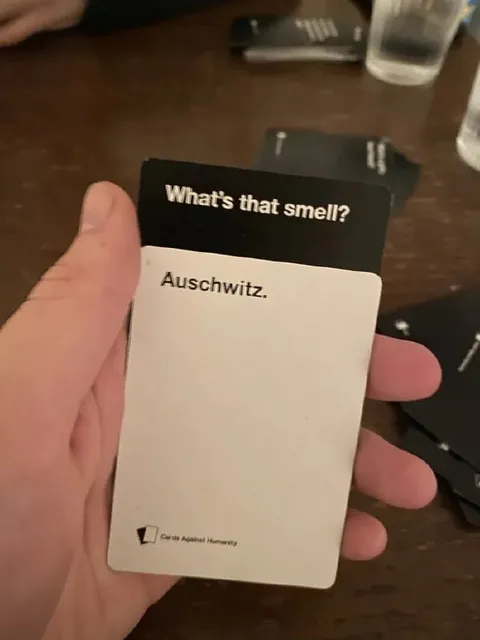 Cards Against Humanity Auschwitz Joke