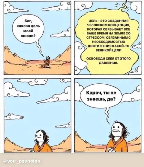 Цель жизни так и не найдена