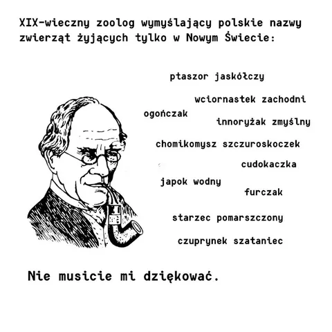 XIX-wieczny zoolog i dziwne nazwy