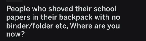 School Papers in Backpack