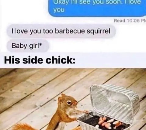 Barbecue Squirrel Side Chick