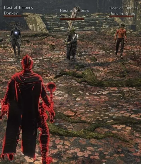 Shrek and Puss Join Dark Souls