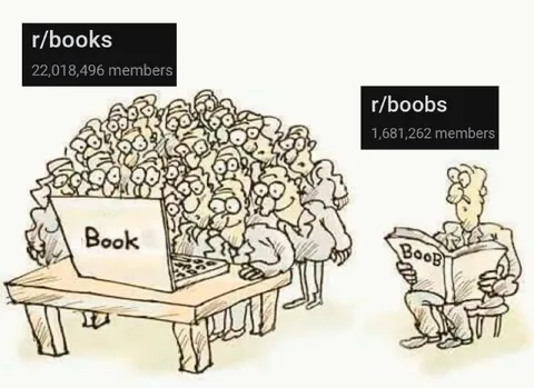 r/books vs r/boobs