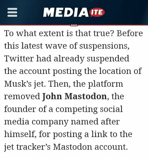 John Mastodon Twitter Suspension