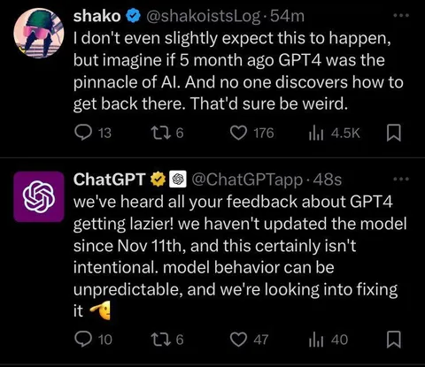GPT-4 Was the Pinnacle of AI