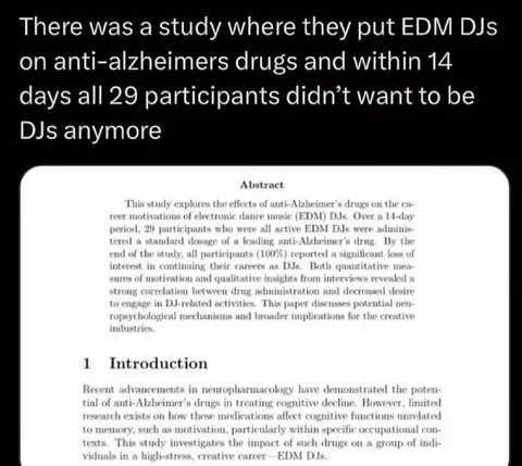 Anti-Alzheimer’s Drugs End DJ Careers