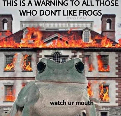 Frog Warning for Haters