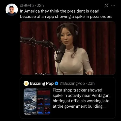 Pizza Tracker Predicts Presidential Death