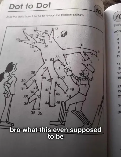 Impossible Dot to Dot Drawing