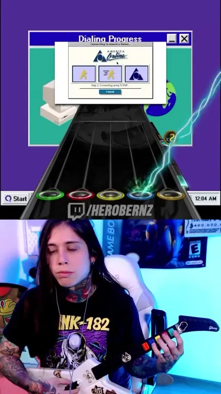 AOL Dial-Up Guitar Hero