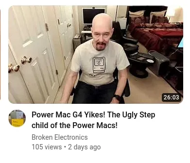 Power Mac G4 Yikes Reaction
