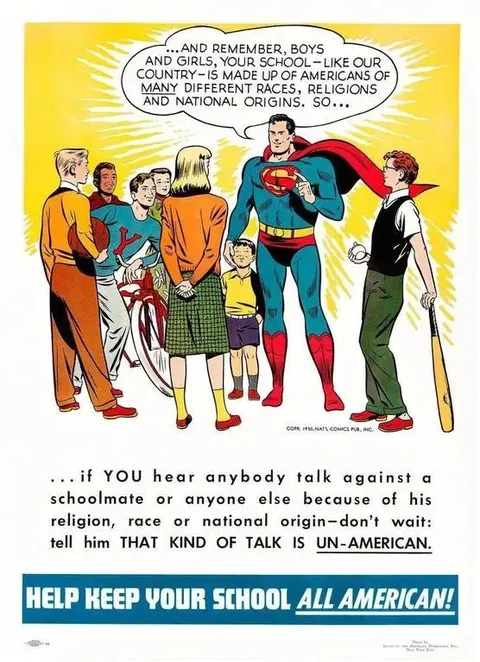 Superman Says Keep School American