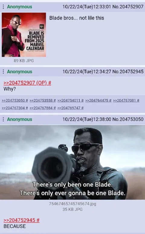 There’s Only Ever One Blade
