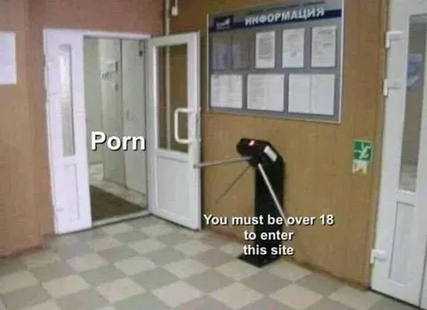 Porn Age Verification Door