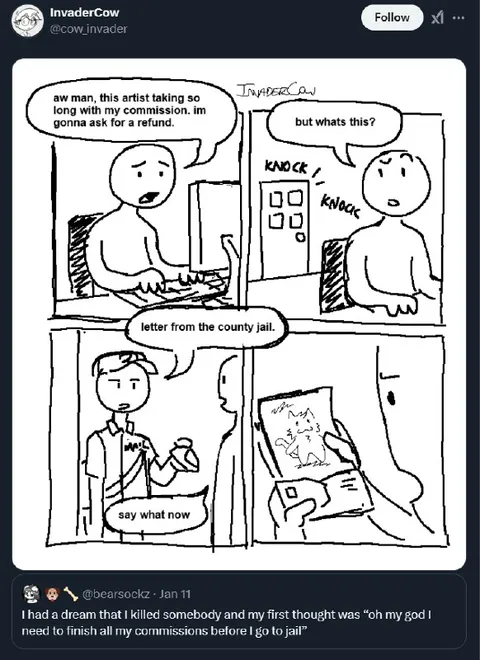 Artist Gets a Letter From Jail