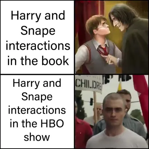 Harry and Snape: Book vs HBO