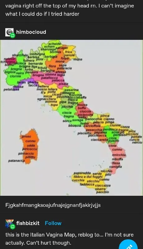 Italian Vagina Map