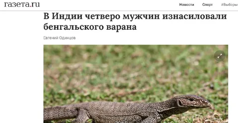 Четверо мужчин и варан