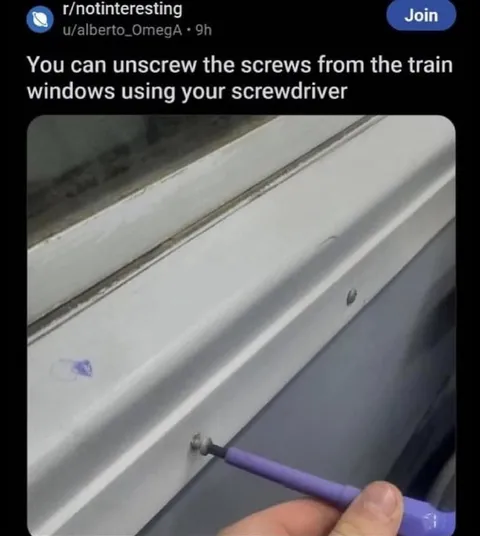 Unscrewing Train Windows