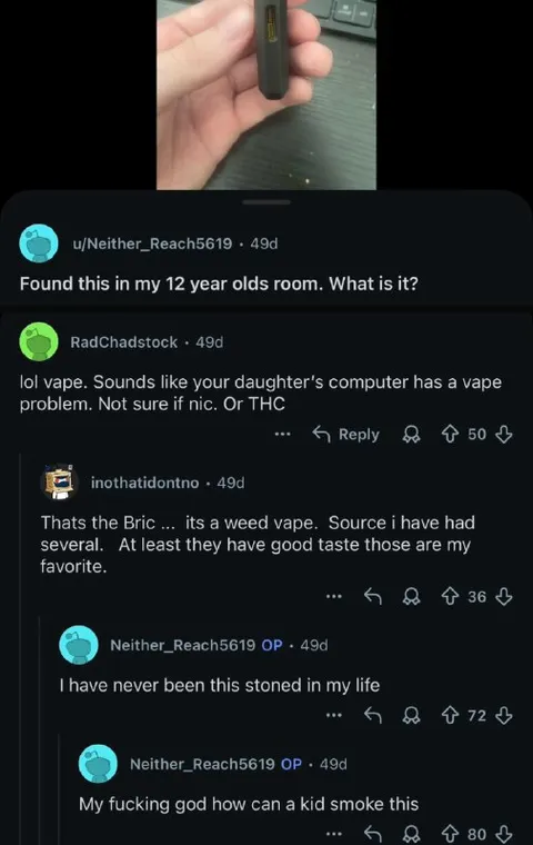 Kid Finds a Weed Vape