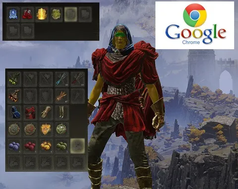 Elden Ring Inventory Meets Chrome