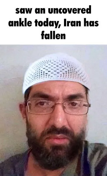 Uncovered Ankle Makes Iran Fall