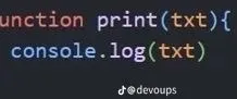 JavaScript Print Function