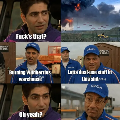 Burning Wildberries Warehouse Reaction