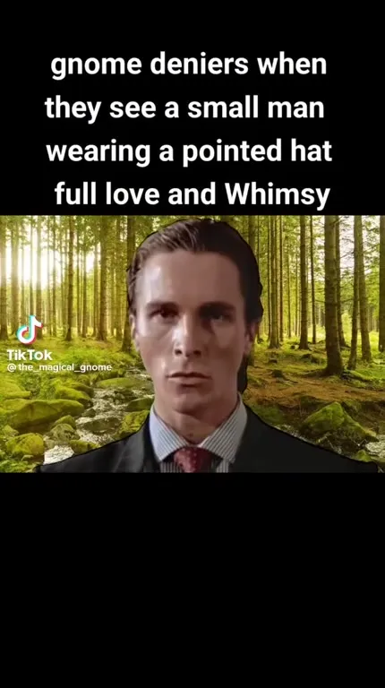 Gnomes Meet Patrick Bateman