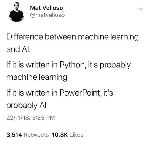 Machine Learning vs AI