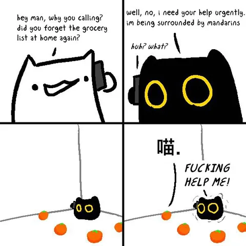 Surrounded by Mandarins