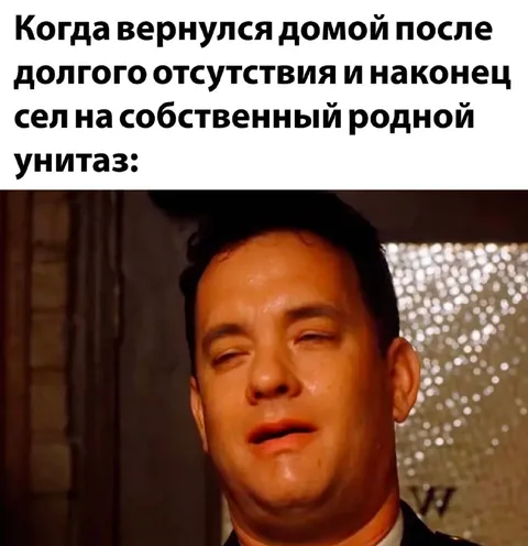 Родной туалет после долгого отсутствия