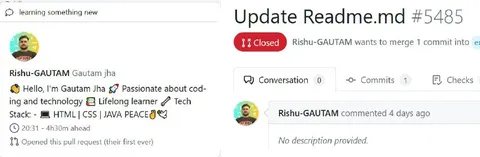 Overconfident GitHub Readme Update