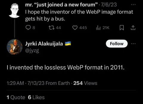 WebP Inventor Reads the Insult