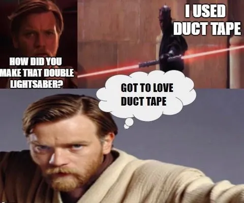 Obi-Wan Loves Duct Tape