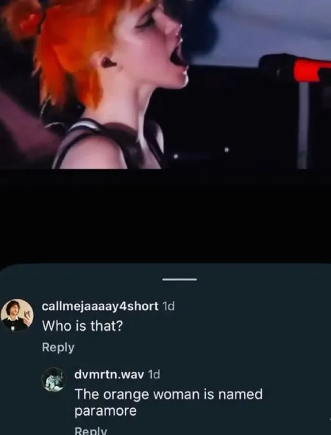 The Orange Woman Is Paramore