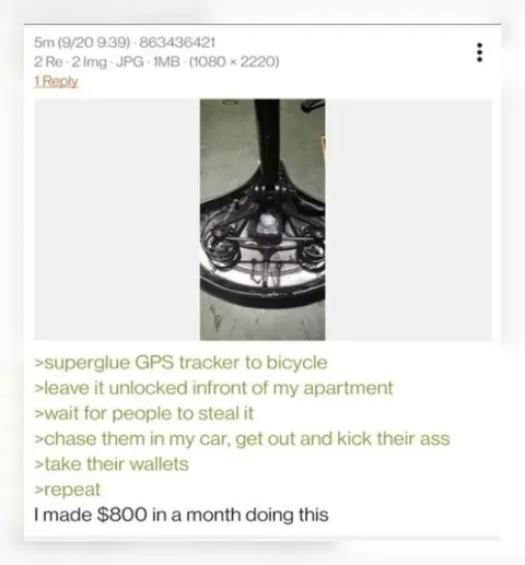 Superglue GPS Bicycle Heist Scheme