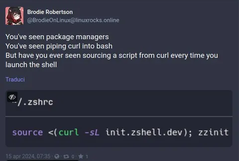 Sourcing Shell Scripts from Curl